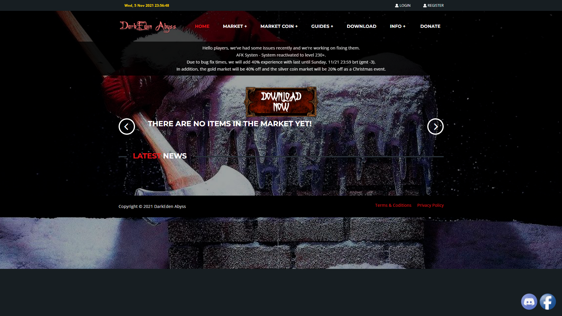 Site DarkEden Abyss V2 ou V6+