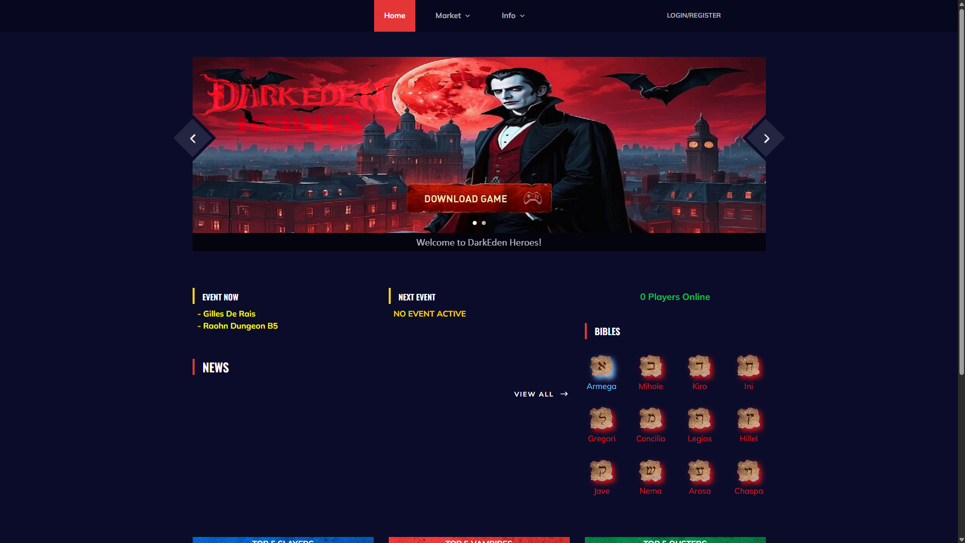 Site DarkEden Astera V6+ ou V2